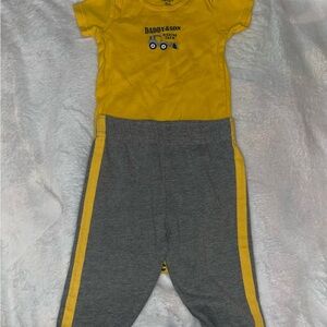 Carter's Yellow and Gray Baby Set